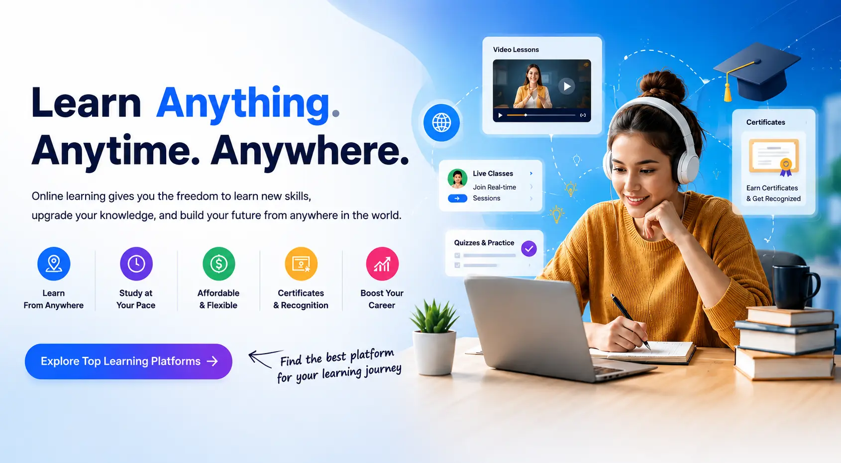 online learning banner