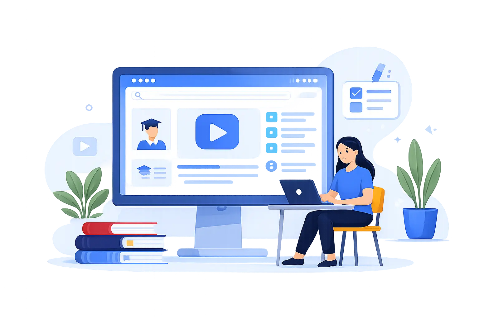 online learning illustration