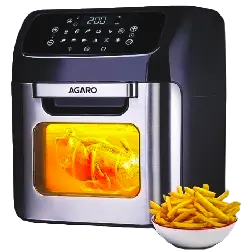 Air fryer with food