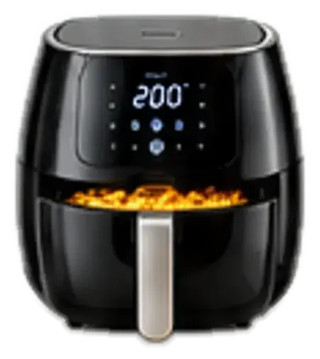 Black digital air fryer