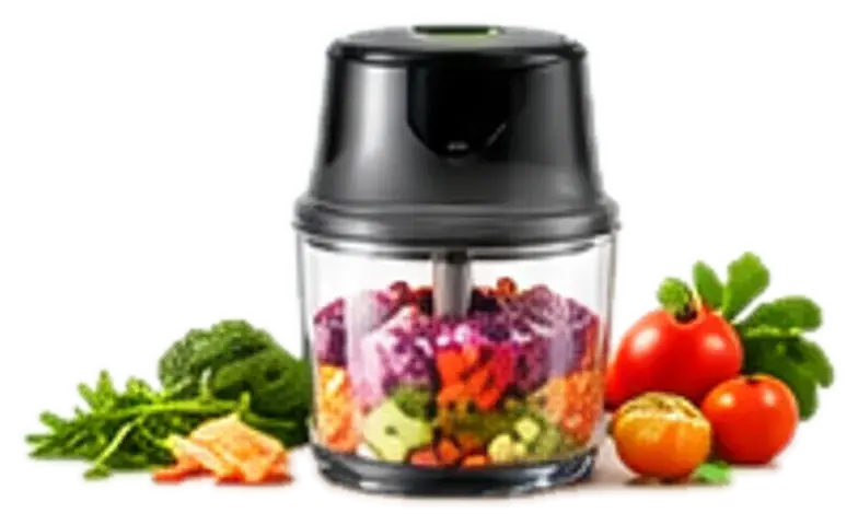 Compact vegetable chopper